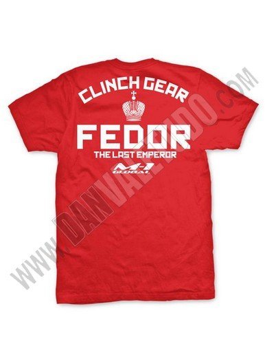 CAMISETA CLINCH GEAR FEDOR STRIKEFORCE WALKOUT RED - Imagen 2