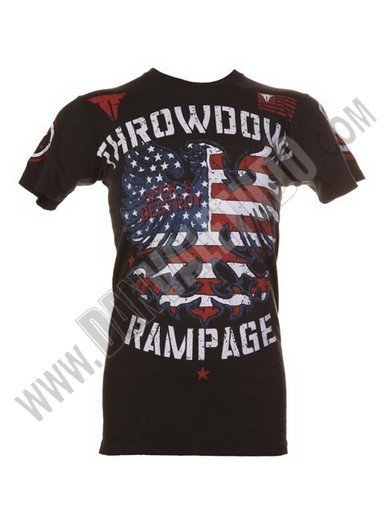 CAMISETA THROWDOWN RAMPAGE WARBIRD NEGRO