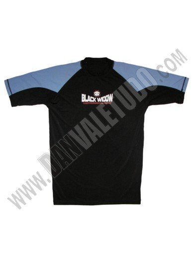 CAMISETA ELASTICA NEGRO WIDOW FIGHTERS NEGRO/BLUE