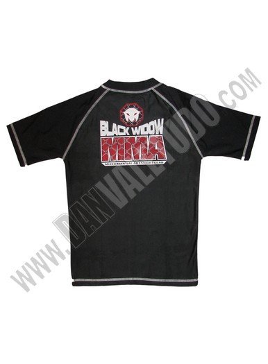 CAMISETA ELASTICA NEGRO WIDOW MMA MESH