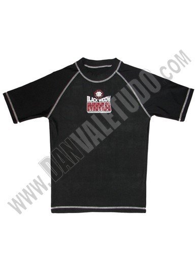 CAMISETA ELASTICA NEGRO WIDOW MMA MESH - Imagen 2
