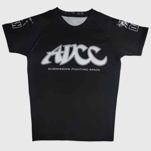 CAMISETA ELASTICA DANvaletudo ADCC ARONA NEGRO