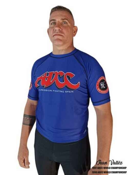 CAMISETA ELASTICA DANvaletudo ADCC SPERRY AZUL