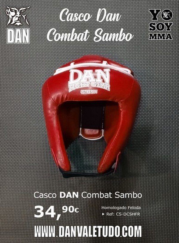 CASCO DAN COMBAT SAMBO HOMOLOGADO FELODA ROJO - Imagen 5