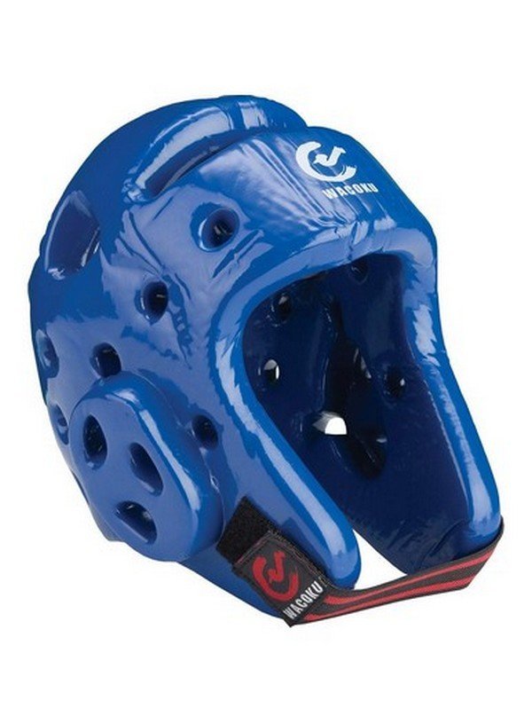 CASCO TAEKWONDO WACOKU WTF HOMOLOGADO AZUL - Imagen 4