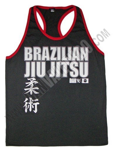 CAMISETA TIRANTES DAN BRAZILIAN JIU JITSU NEGRO