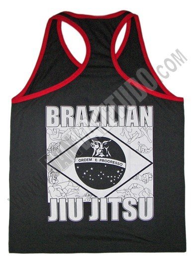 CAMISETA TIRANTES DAN BRAZILIAN JIU JITSU NEGRO - Imagen 2