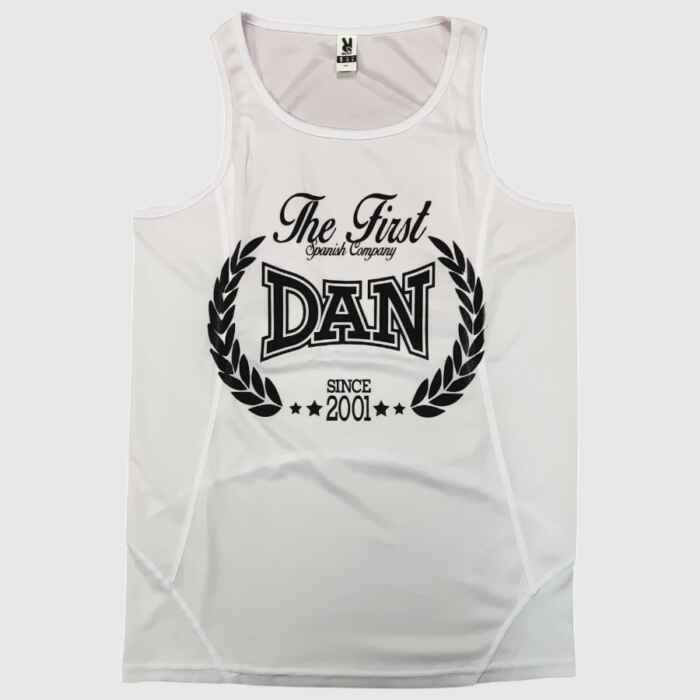 CAMISETA TIRANTES DAN GLOVE BLANCA