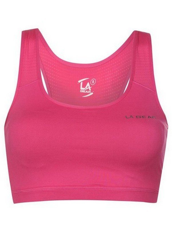 TOP FEMENINO LA GEAR CROP ROSA