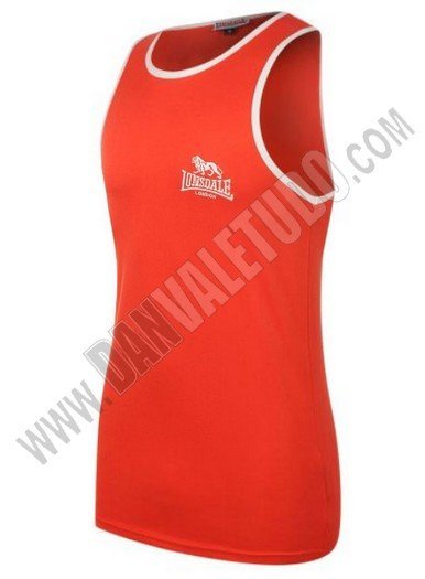 CAMISETA TIRANTES LONSDALE BOXING ROJO/BLANCO 63202561 - Imagen 2
