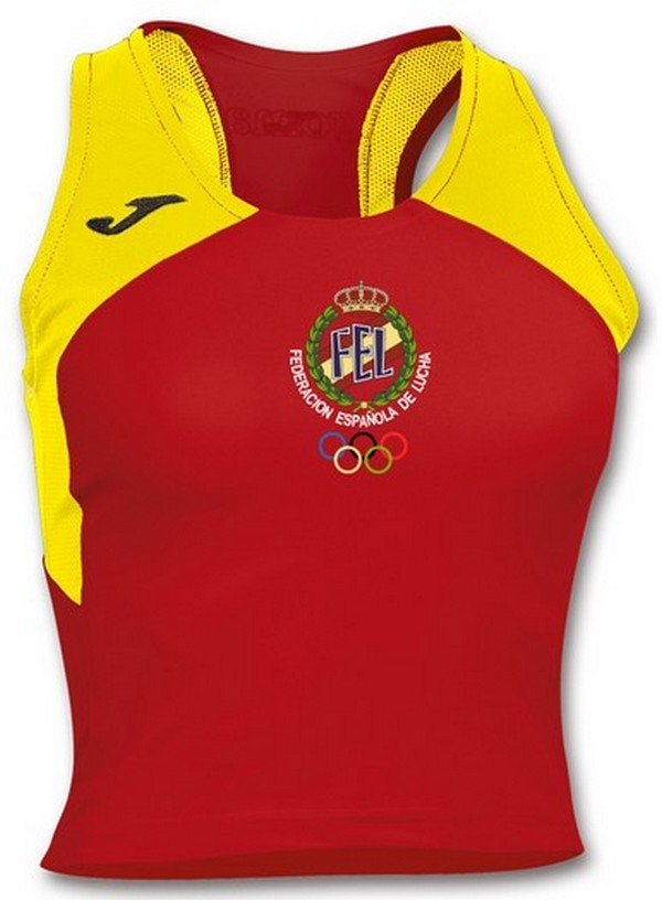 CAMISETA TIRANTES JOMA RECORD II WOMAN ROJO/AMARILLO