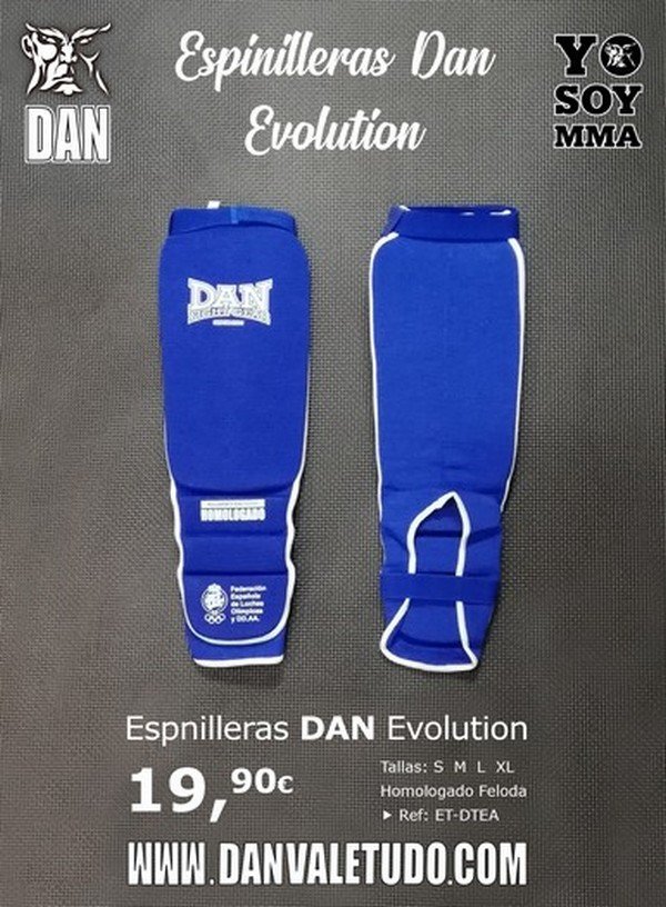 ESPINILLERAS EMPEINE DAN TUBO EVOLUTION AZUL FELODA 2019 PG - Imagen 5