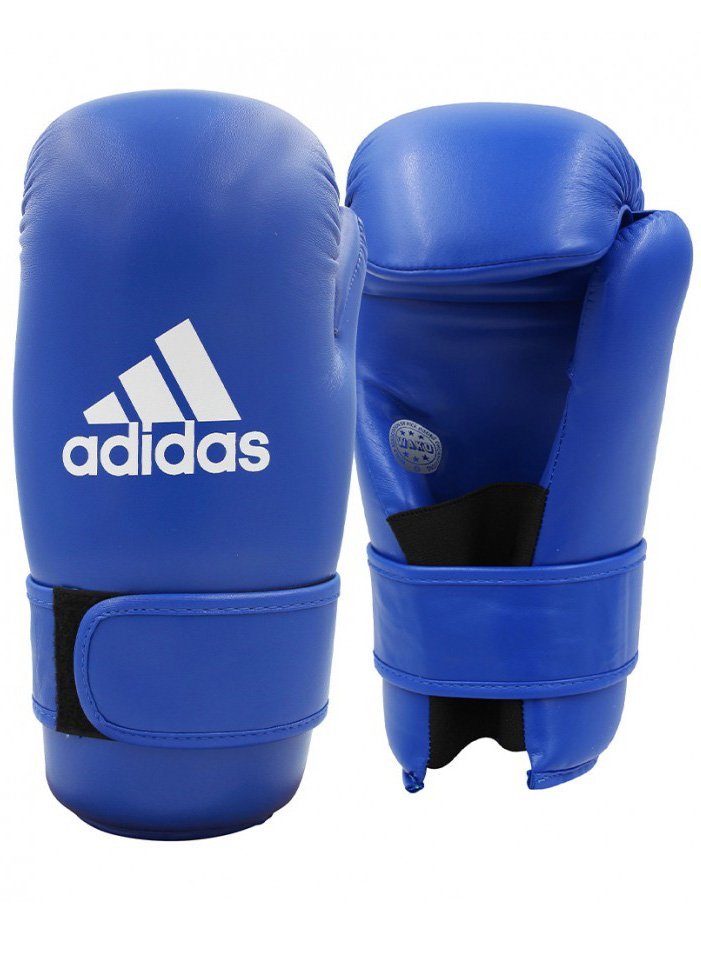 GUANTES ADIDAS POINT FIGHTING WAKO AZUL - Imagen 2