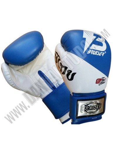 GUANTES BRUISER THAI STYLE BLANCO/AZUL