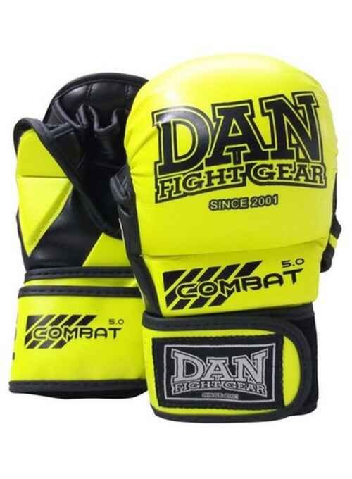 GUANTILLAS MMA DAN COMBAT 5.0 AMARILLO FLUOR
