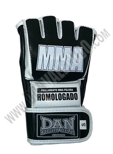GUANTILLAS MMA DAN HOMOLOGADO FELODA 2016 NEGRO PG - Imagen 3