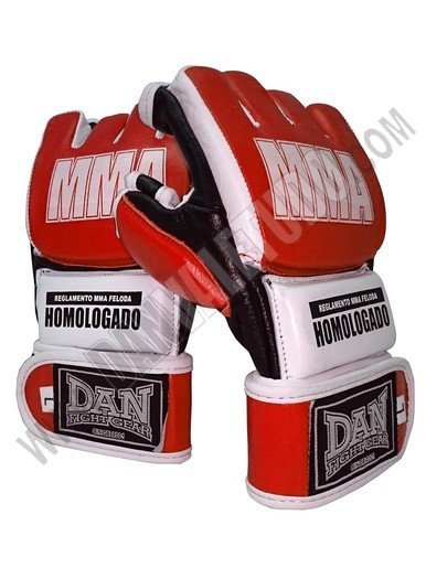 GUANTILLAS MMA DAN HOMOLOGADO FELODA 2016 ROJO PG