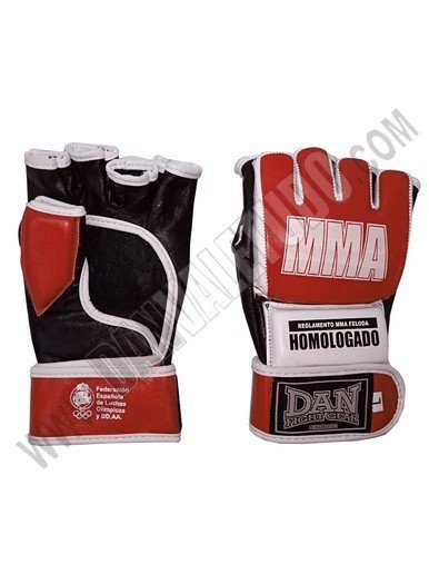 GUANTILLAS MMA DAN HOMOLOGADO FELODA 2016 ROJO PG - Imagen 2