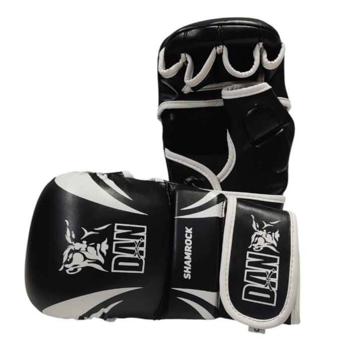 GUANTILLAS MMA DAN SHAMROCK NEGRO/BLANCO - Imagen 2