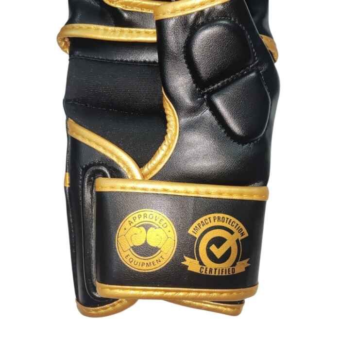 GUANTILLAS MMA DAN SHAMROCK NEGRO/DORADO - Imagen 6