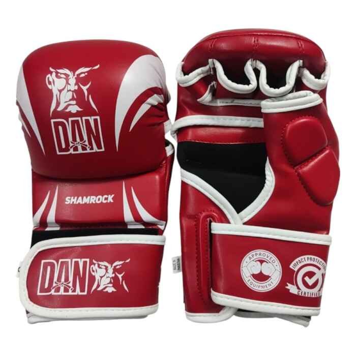 GUANTILLAS MMA DAN SHAMROCK ROJO/BLANCO
