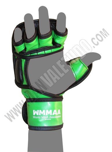 GUANTILLAS MMA DAN WORLD MMA ASSOCIATION SPAIN VERDE/NEGRO - Imagen 3
