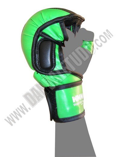 GUANTILLAS MMA DAN WORLD MMA ASSOCIATION SPAIN VERDE/NEGRO - Imagen 4