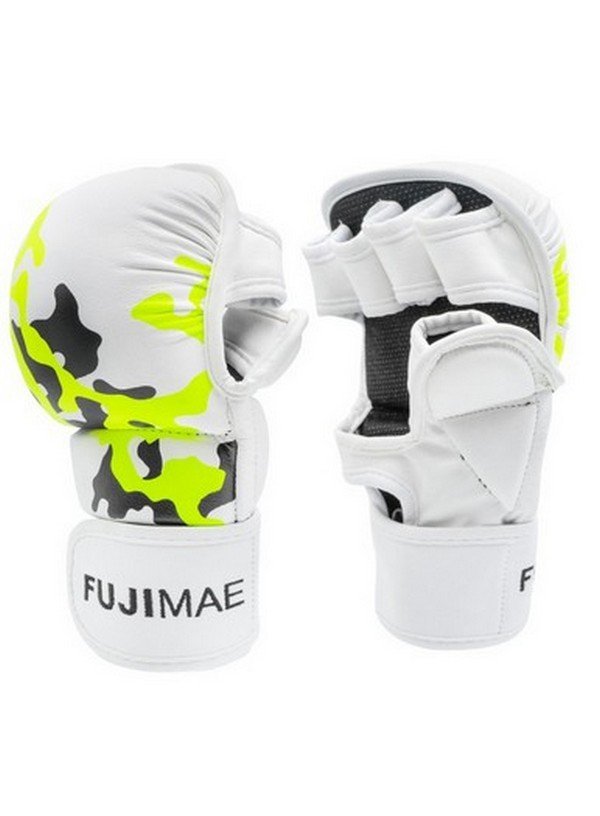 GUANTILLAS MMA FUJIMAE SPARRING BLANCO/AMARILLO