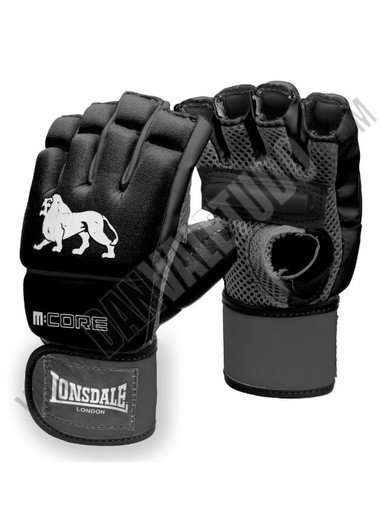 GUANTILLAS MMA LONSDALE M-CORE NEGRO