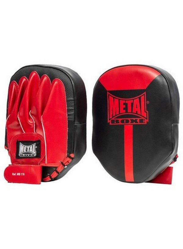 MANOPLAS METAL BOXE PLANAS NEGRAS