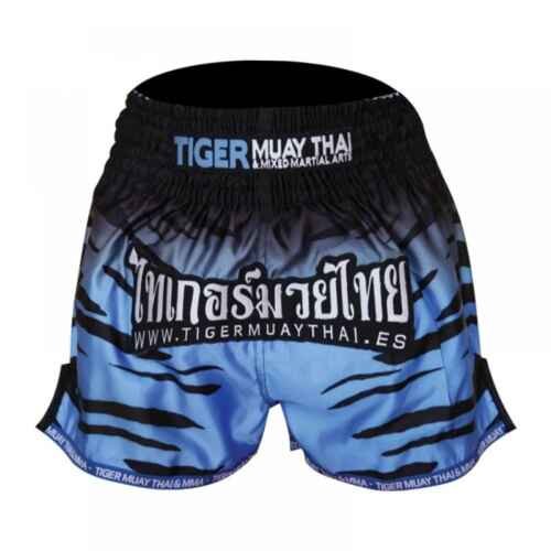 PANTALON TIGER MUAY THAI & KICK BOXING AZUL/NEGRO