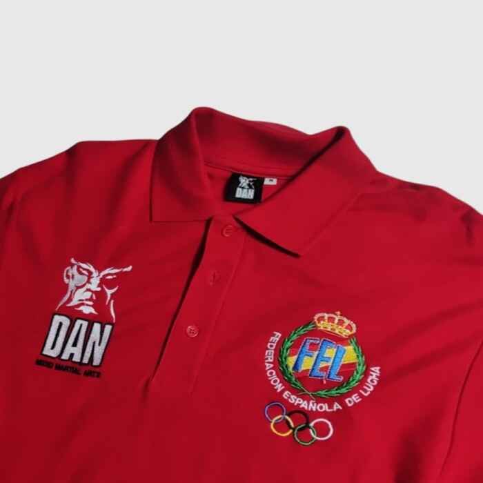 POLO MANGA LARGA DAN FELODA ESTRELLA ROJO - Imagen 3