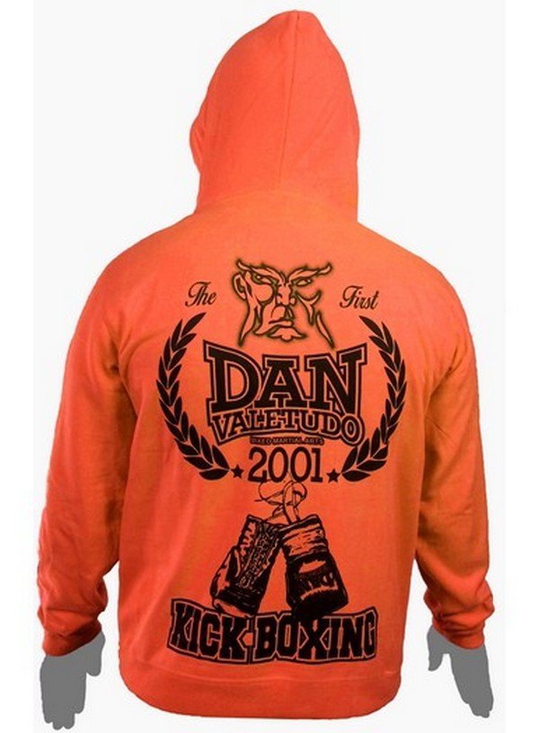 SUDADERA CAPUCHA DAN KICK BOXING NARANJA FLUOR - Imagen 2