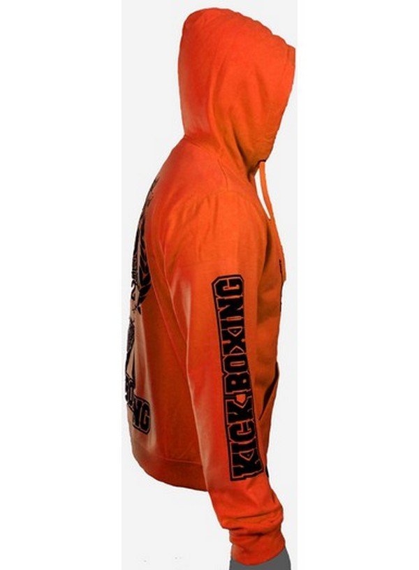 SUDADERA CAPUCHA DAN KICK BOXING NARANJA FLUOR - Imagen 3