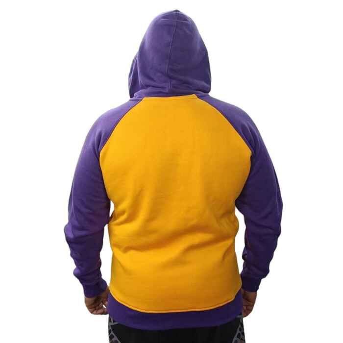 SUDADERA CAPUCHA CREMALLERA DAN BOXING AMARILLA/MORADA - Imagen 5