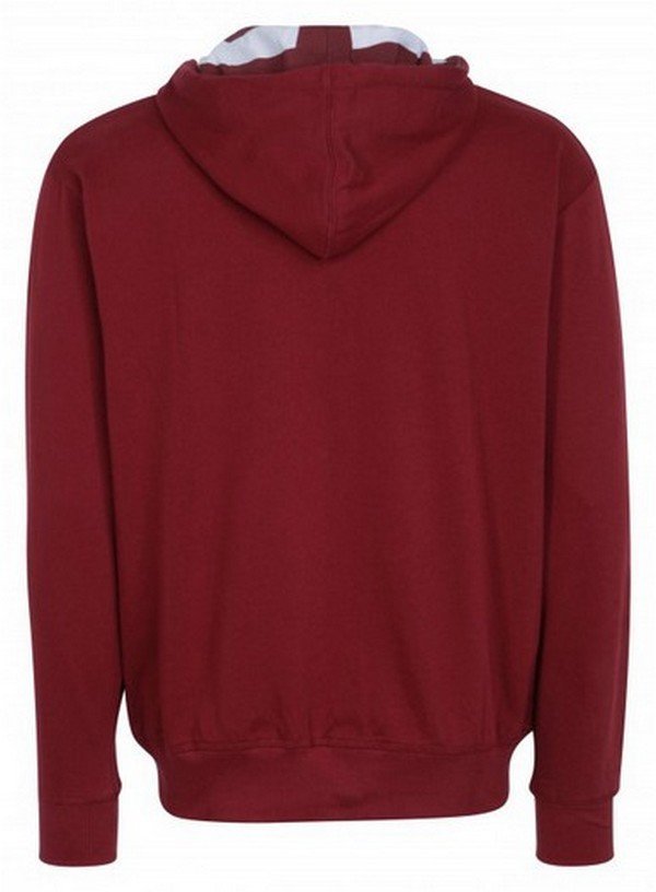 SUDADERA CAPUCHA Y CREMALLERA LONSDALE WATLINGTON DARK RED - Imagen 2