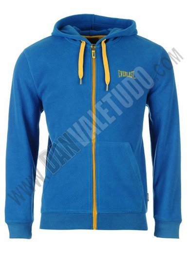 SUDADERA CAPUCHA Y CREMALLERA EVERLAST COBOLT/YELLOW