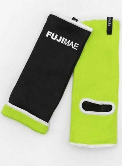 TOBILLERAS MUAY THAI FUJIMAE REVERSIBLE 2.0 NEGRO/VERDE