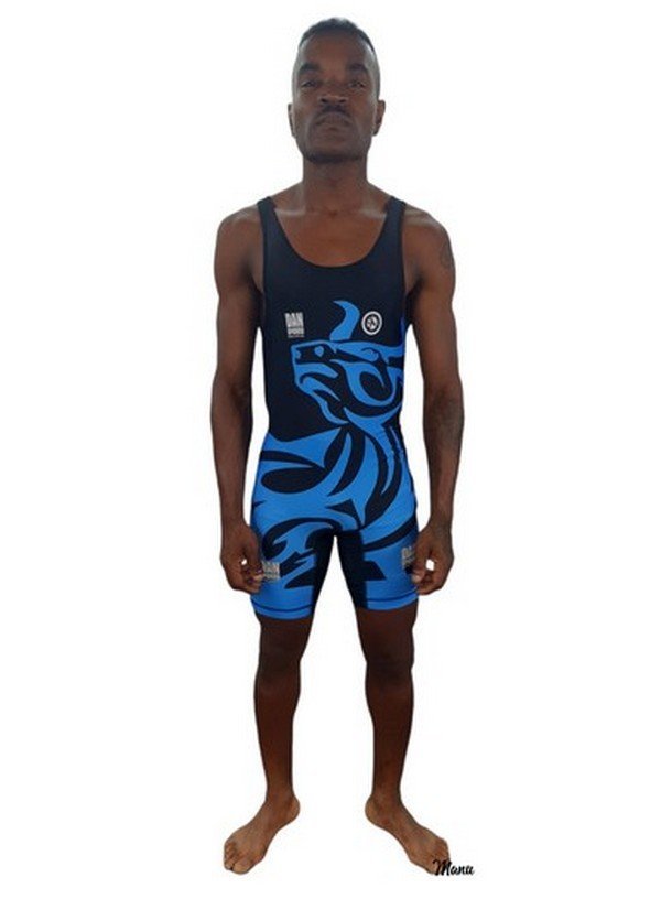 MALLOT LUCHA DAN TORO 2018 AZUL/NEGRO - Imagen 2