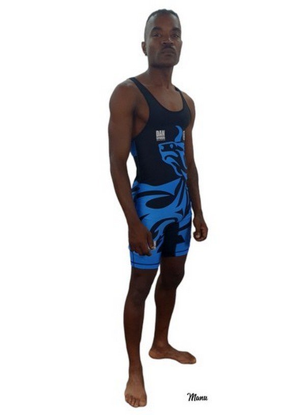 MALLOT LUCHA DAN TORO 2018 AZUL/NEGRO - Imagen 3