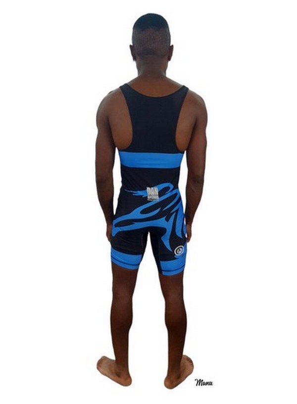 MALLOT LUCHA DAN TORO 2018 AZUL/NEGRO - Imagen 4