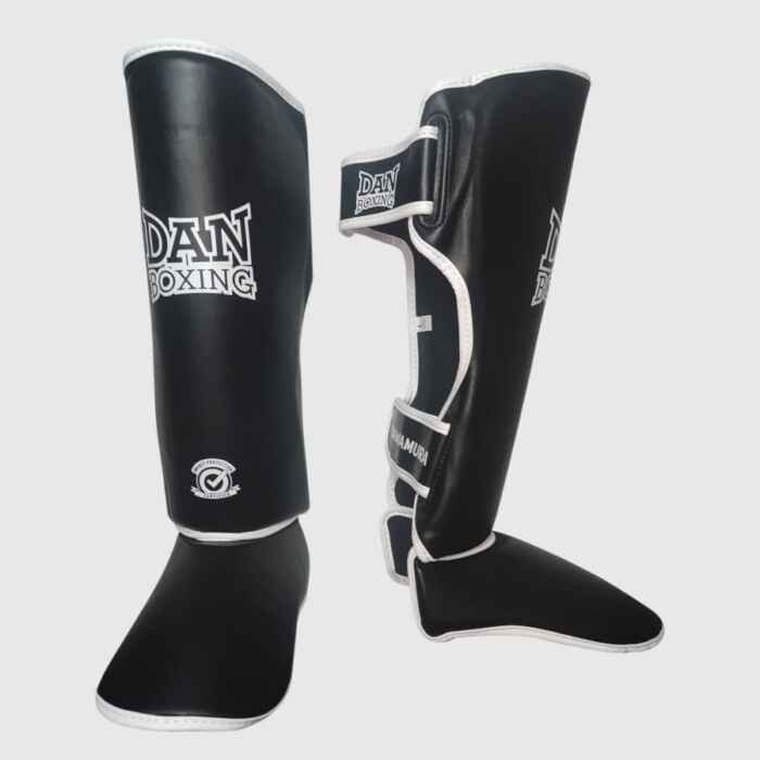 ESPINILLERAS DANboxing  SAWAMURA NEGRO/BLANCO PG - Imagen 2