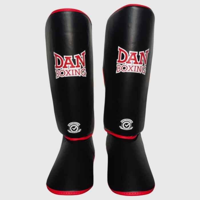 ESPINILLERAS DANboxing  SAWAMURA NEGRO/ROJO PG
