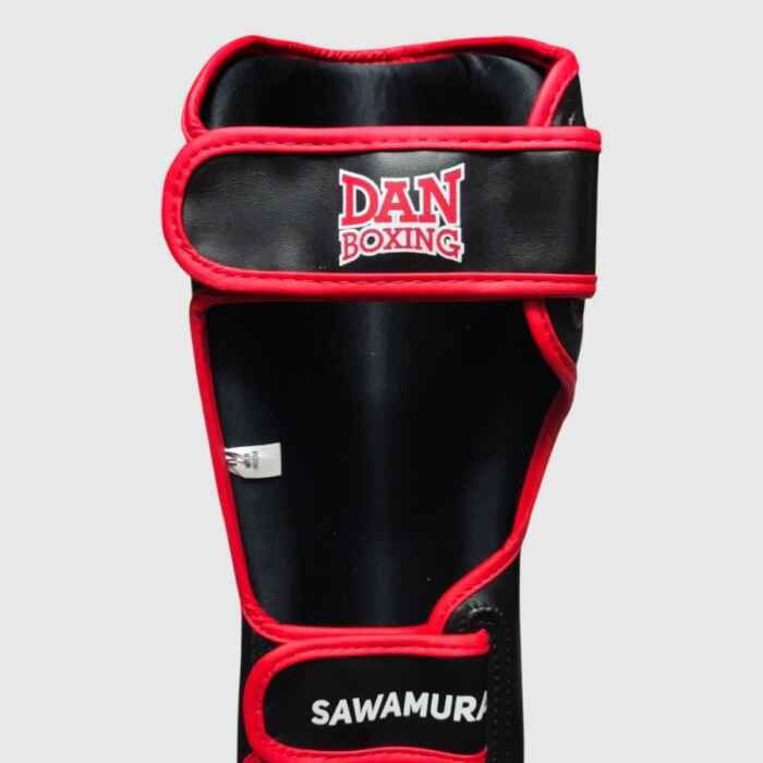 ESPINILLERAS DANboxing  SAWAMURA NEGRO/ROJO PG - Imagen 5