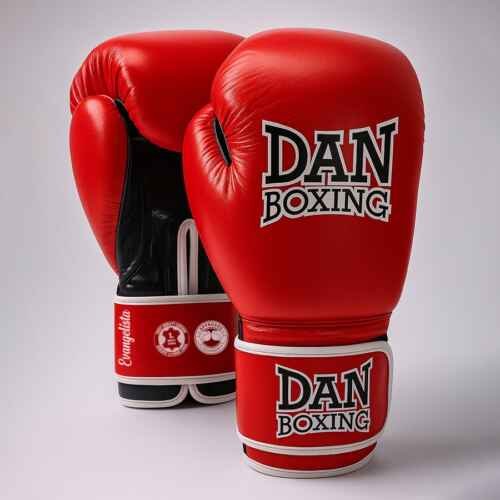 GUANTES DANboxing EVANGELISTA PIEL ROJO