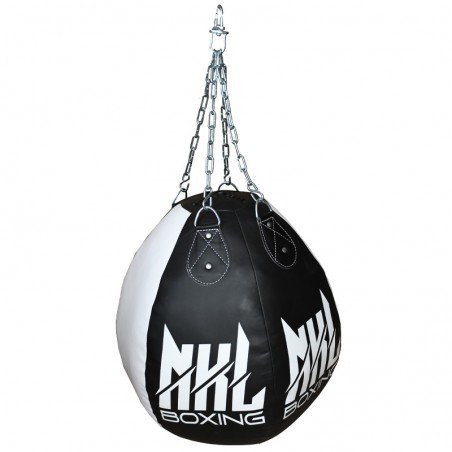 SACO DE BOXEO WRECKING BALL NKL BLANCO/NEGRO