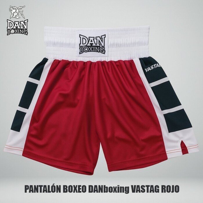 PANTALON BOXEO DANboxing VASTAG ROJO