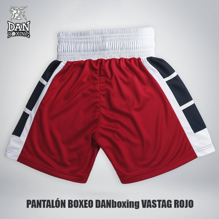 PANTALON BOXEO DANboxing VASTAG ROJO - Imagen 2