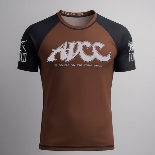 CAMISETA ELASTICA DANvaletudo ADCC ARONA MARRON