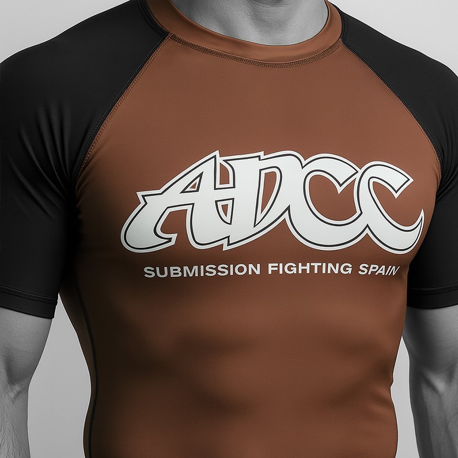 CAMISETA ELASTICA DANvaletudo ADCC ARONA MARRON SA
